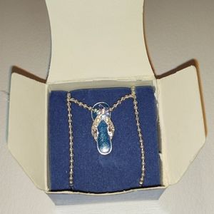 Avon Birthstone Flip Flop Necklace September